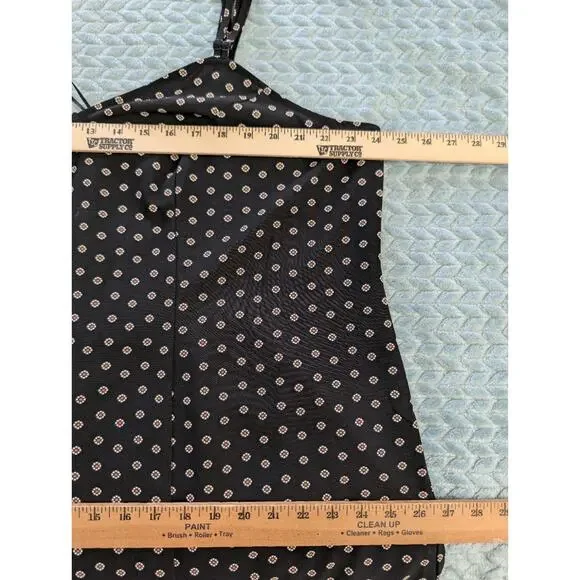 Ava & Viv Mermaid Hem Maxi Dress Size 2X Black Micro Floral Slip Sundress - Picture 6 of 12